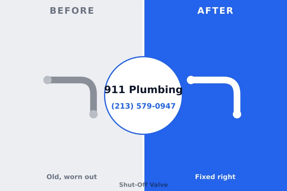 Before and after: plumbing repair Cañoncito, NM